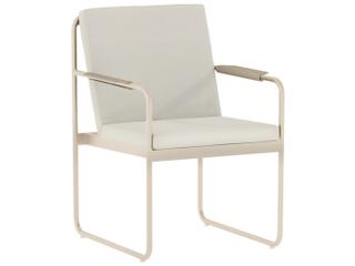 Mirage Cushion Aluminum Dining Arm Chair