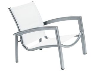 South Beach Relaxed Sling Aluminum Outdoor Patio Lounge Chair