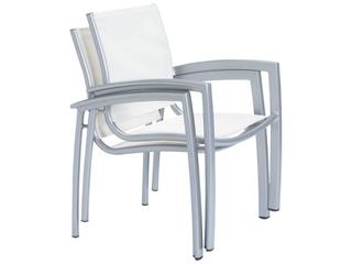 Tropitone South Beach Relaxed Sling Aluminum Patio Dining Set
