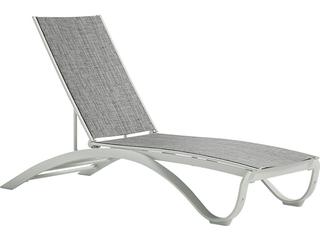 Twist Sling Aluminum Adjustable Stackable Outdoor Patio Chaise Lounge