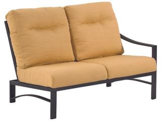 Kenzo Cushion Aluminum Left Arm Patio Loveseat