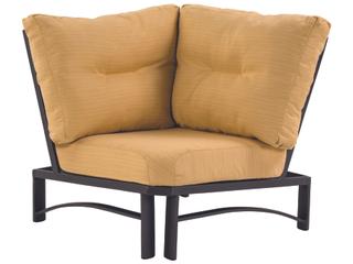 Kenzo Cushion Aluminum Square Corner Outdoor Patio Lounge Chair