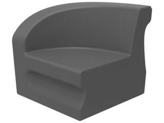 Radius Marine Grade Polymer Right Arm Patio Lounge Chair