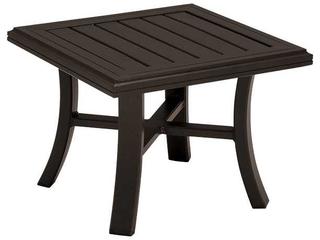 Banchetto Slat Aluminum Square Tea Table