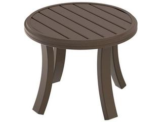 Banchetto Slat Aluminum Round Tea Table