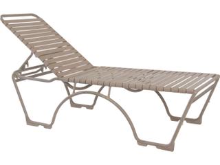 Tropitone Kahana Strap Aluminum Stackable Outdoor Chaise Lounge
