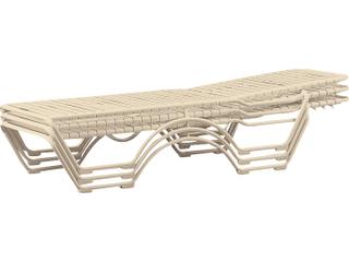 Tropitone Kahana Strap Aluminum Stackable Outdoor Chaise Lounge