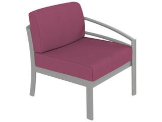 Kor Cushion Aluminum Left Arm Outdoor Lounge Chair