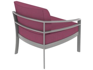 Tropitone Kor Cushion Aluminum Right Arm Outdoor Patio Lounge Chair