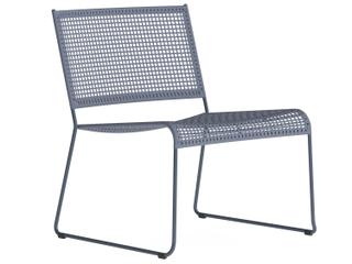 Bayfront Aluminum Rope Stackable Armless Outdoor Lounge Chair