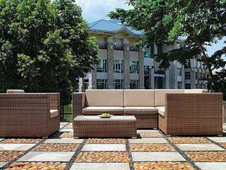 Tropitone Arzo Woven Cushion Outdoor Patio Lounge Set