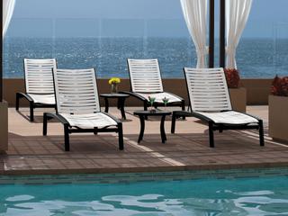 Tropitone Elance Ez Span Aluminum Strap Patio Lounge Set