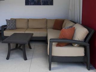 Tropitone Evo Woven Deep Seating Sectional Outdoor Lounge Set
