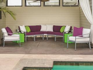 Tropitone Kor Cushion Aluminum Sectional Outdoor Patio Lounge Set