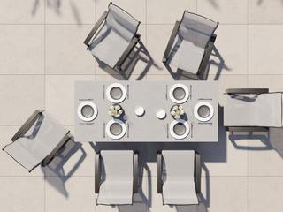 Tropitone Lakeside Sling Aluminum Dining Set