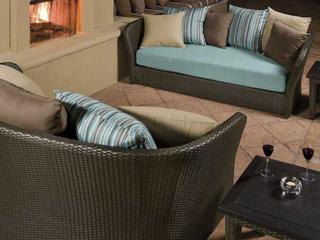 Tropitone Evo Woven Wicker Cushion Outdoor Patio Lounge Set