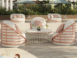 Tropitone Orbit Aluminum Cushion Lounge Set
