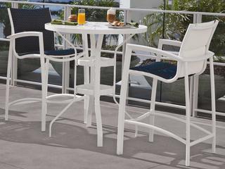 Tropitone South Beach Padded Sling Aluminum Bar Set