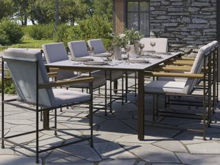 Tropitone Stowe Aluminum Dining Set