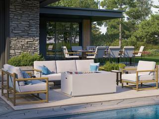 Tropitone Stowe Aluminum Cushion Lounge Set