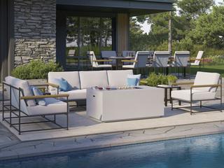 Tropitone Stowe Aluminum Cushion Lounge Set