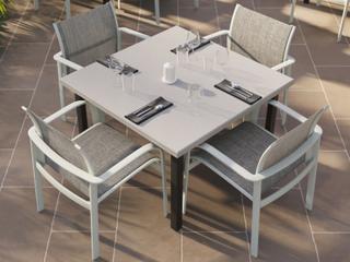 Tropitone Twist Sling Aluminum Dining Set