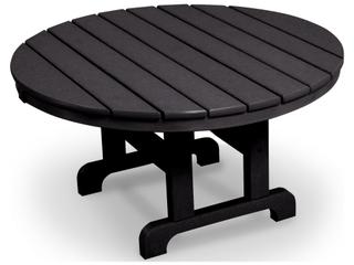 Trex® Outdoor Furniture™ Cape Cod Recycled Plastic Round Chat Table with Umbrella Hole
