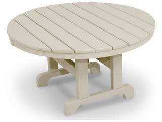 Trex® Outdoor Furniture™ Cape Cod Recycled Plastic Round Chat Table with Umbrella Hole