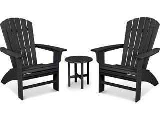 Trex® Outdoor Furniture™ Recycled Plastic Yacht Club 3 Piece Curveback Adirondack Lounge Set