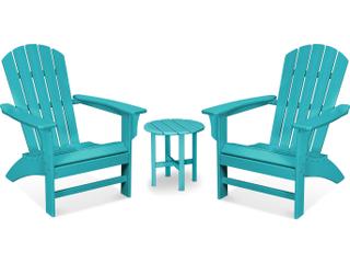 Trex® Outdoor Furniture™ Furniture Yacht Club Recycled Plastic 3 Piece Adirondack Lounge Set
