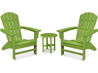 Trex® Outdoor Furniture™ Furniture Yacht Club Recycled Plastic 3 Piece Adirondack Lounge Set