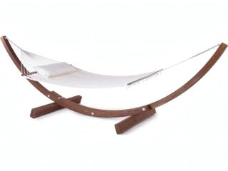 UnoPiu Amanda Hammock Complete with Net 100 % Cotton Off White