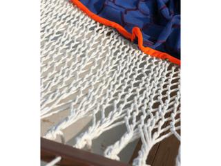 UnoPiu Amanda Hammock Complete with Net 100 % Cotton Off White