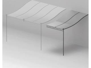 UnoPiu Tibisco Attached Pergola Extension Single