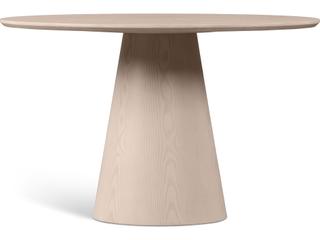 Urbia Modern Brazilian Mona Nevoa Wooden Top Round Dining Table