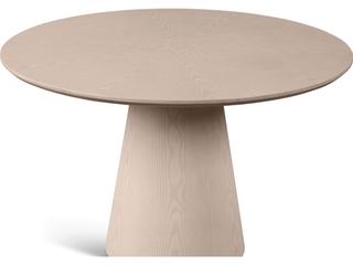 Urbia Modern Brazilian Mona Nevoa Wooden Top Round Dining Table