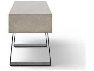 Urbia Industrial Concrete Dark Grey Black Accent Bench