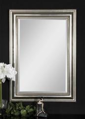 Uttermost Stuart Silver Beaded Wall Mirror