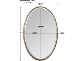 Uttermost Herleva Gold Oval Wall Mirror