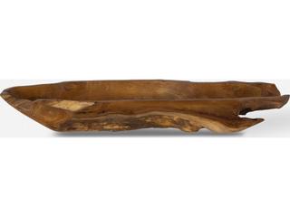 Uttermost Teak Leaf Bowl Sculpture