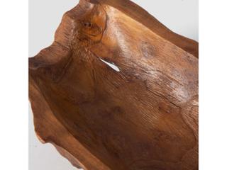Uttermost Teak Leaf Bowl Sculpture