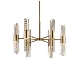 Uttermost Cret 12-Light Oxidized Brass Chandelier