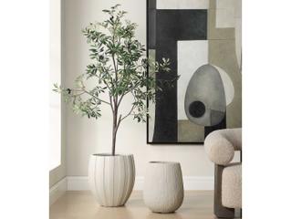 Uttermost Outdoor Rustic Ridge Off-White Outdoor Planter