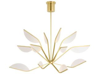 Visual Comfort Modern Belterra 1-Light Natural Brass Chandelier