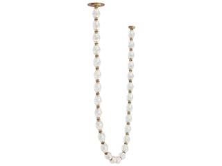 Visual Comfort Modern Collier 1-Light Natural Brass Linear Chandelier