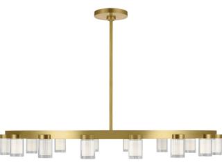 Visual Comfort Modern Esfera 16-Light Natural Brass Chandelier