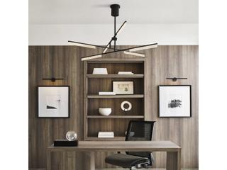 Visual Comfort Modern Klee 3-Light Nightshade Black Linear Chandelier