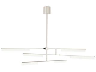 Visual Comfort Modern Klee 3-Light Polished Nickel Linear Chandelier