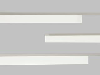 Visual Comfort Modern Klee 3-Light Polished Nickel Linear Chandelier