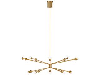 Visual Comfort Modern Lody 20-Light Aged Brass Chandelier